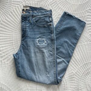 Madewell Straight Cropped Jean - Light wash denim Size 27